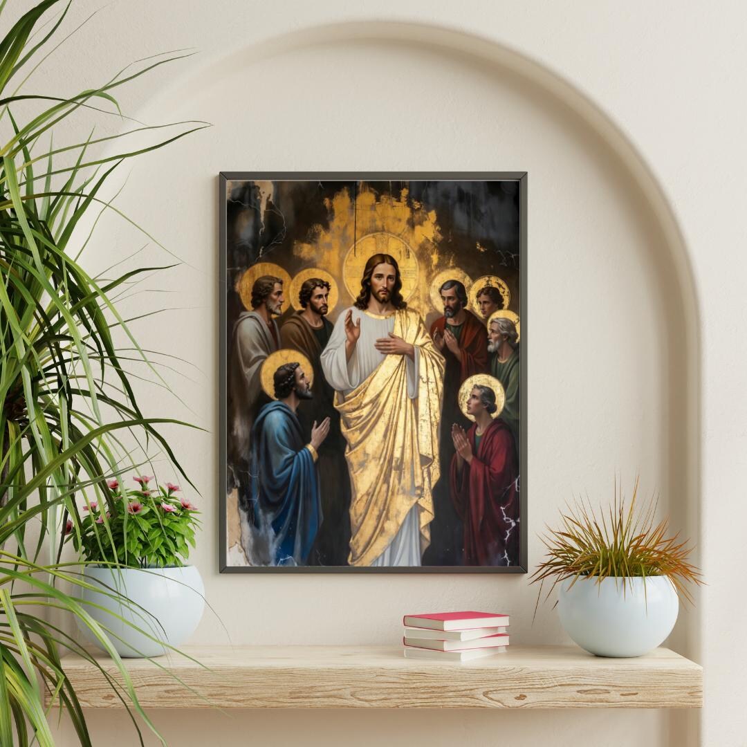 Jesus Christ Wall Art Print – Christian Home Decor – Wall Hanging ...