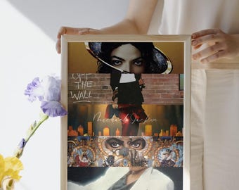 Michael Jackson Plakat | Digitales Wandbild | Sofort download Druckbar | Pop-Ikonen-Dekor