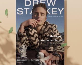 Drew Starkey Magazine Cover Poster: Outer Banks Fan Art (Digital Download)