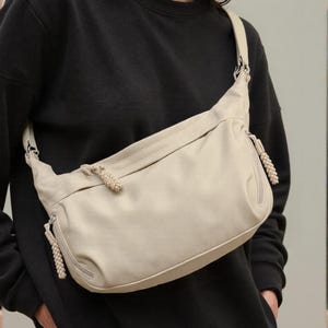 Grand sac à bandoulière en nylon pour femme - Sac à bandoulière imperméable décontracté, sac à main de voyage léger, fourre-tout multifonctionnel"