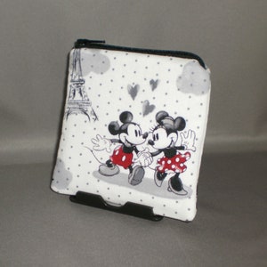 Mickey Mouse Minnie Mouse Coin Purse Gift Card Holder Card Case Small Padded Zippered Pouch Paris Disney image 5