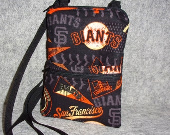 San Francisco Giants Cross-body Bag - Smart Phone Purse - Passport Purse - Baseball - SF Giants