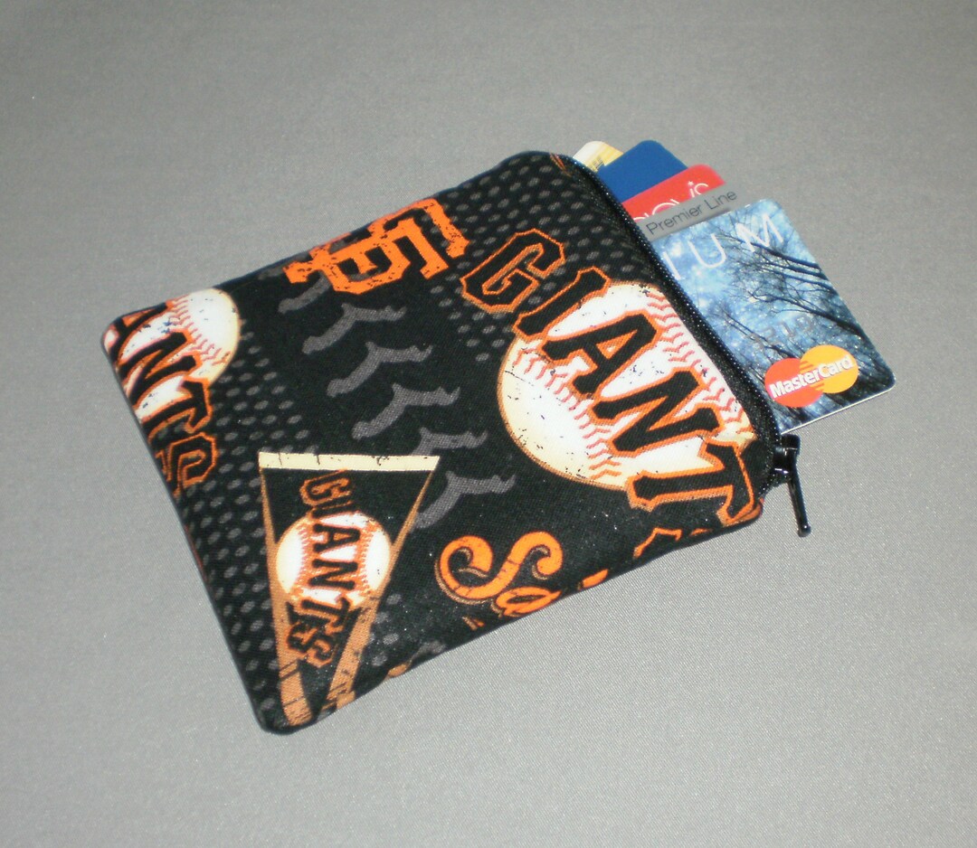 SF Giants Baseball Coin Purse Gift Card Holder Card Etsy