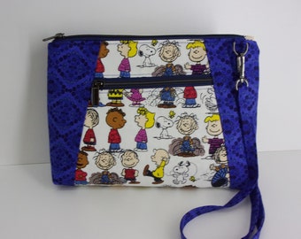 Peanuts Gang Purse - The Perfect Purse - Cross Body Purse - Charlie Brown, Woodstock, Lucy, Schroeder, Peppermint Patty, Pig-Pen