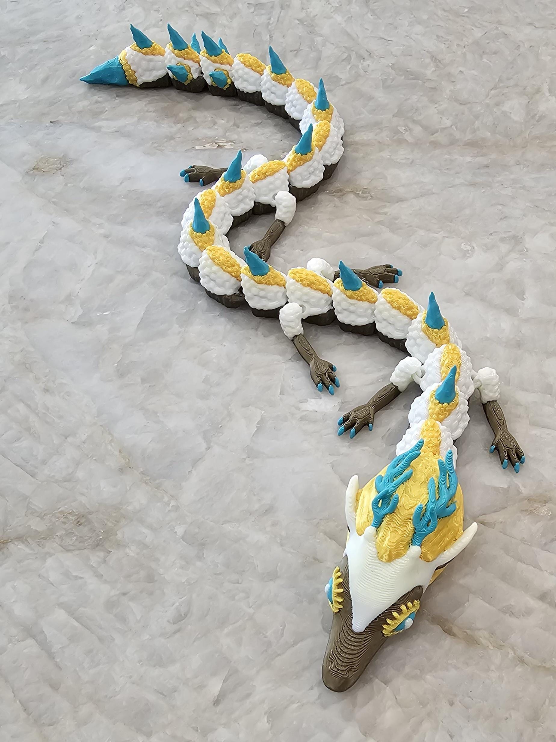3D Flexi Articulated Light Dragon - Tears of the Kingdom - Etsy