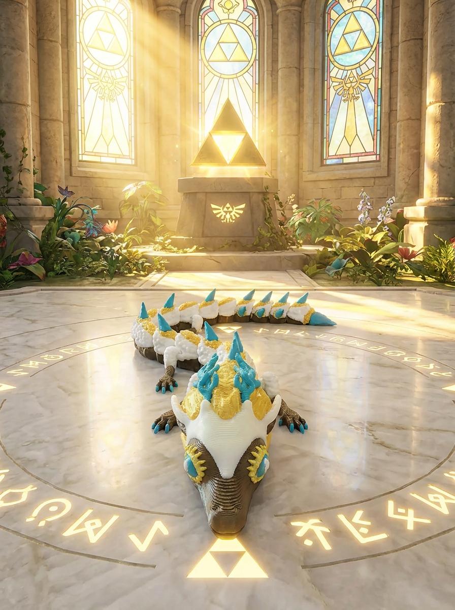 3D Flexi Articulated Light Dragon - Tears of the Kingdom - Etsy