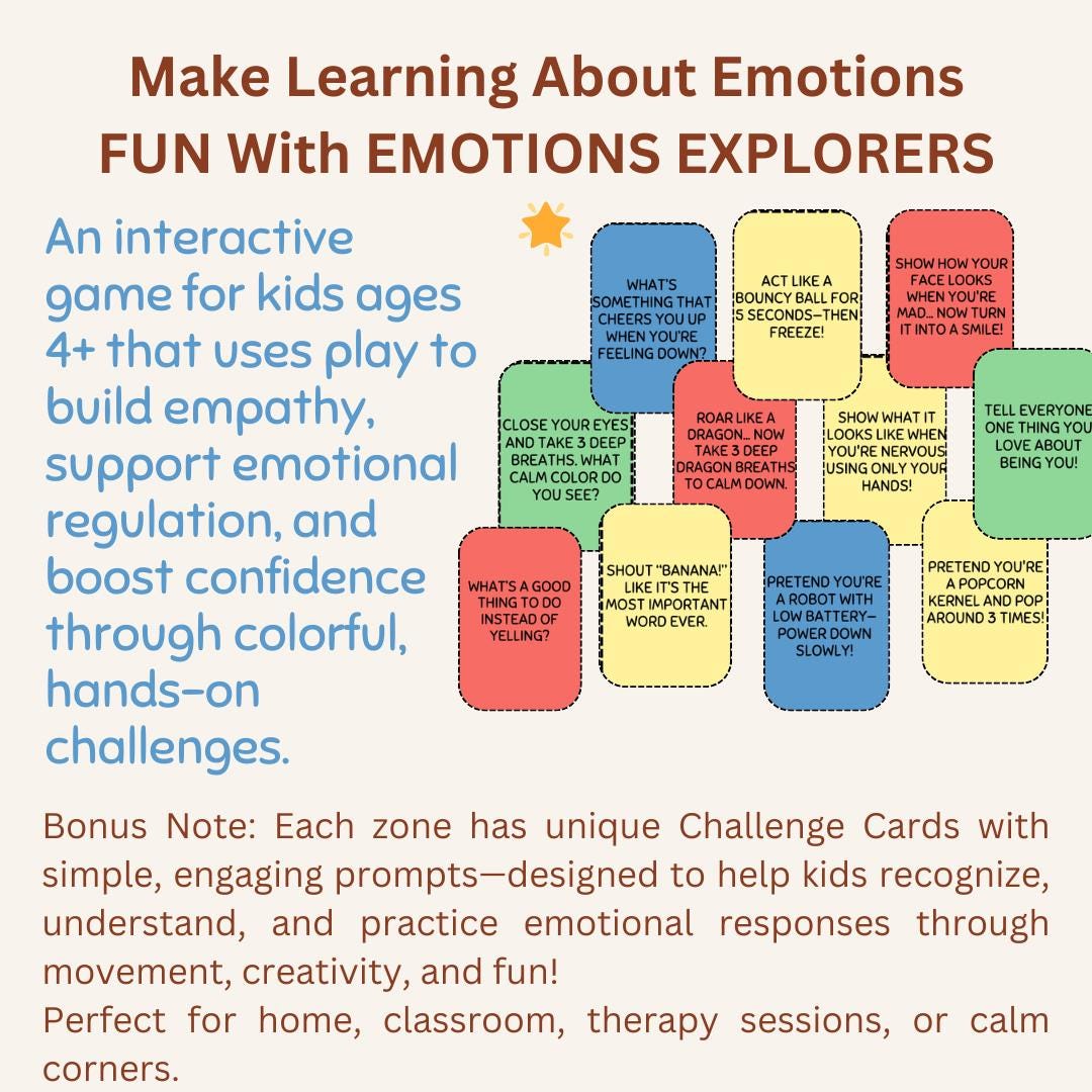 Emotions Explorers Game: Printable Board Game for Kids (DIY) - Etsy