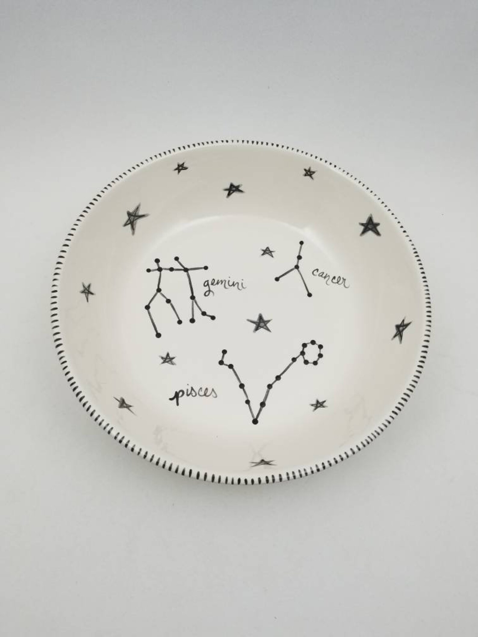 Astrological Sign Bowl / Zodiac Pottery / Moon Sign / Sun Sign Etsy