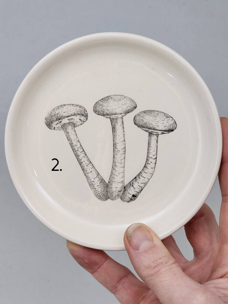 Mushroom Jewelry Dish / Small Dish / Trinket Dish / Mushroom Lover