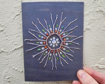 nature mandala card / virgo moon / moon mandala / greeting card / blank card / nature photography / nature lover card / zodiac card