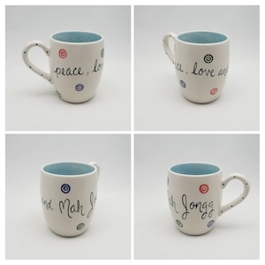 mah jongg mug / mah jongg lover/ mah jongg gift / funny jewish gift / judaica pottery / funny mug / coffee mug / hanukkah / christmas gift