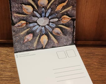 nature mandala postcard book / nature photography / mandala art / art from nature / art card / mandala card / postcards / nature postcards