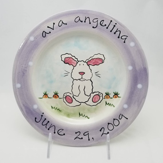 Personalized ceramic hotsell baby plates
