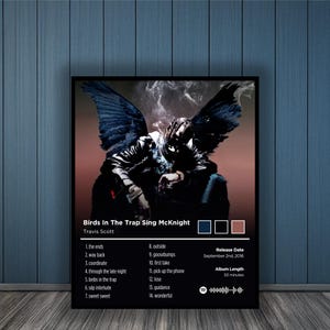 Póster de la portada del álbum Birds In The Trap Sing McKnight / Travis Scott