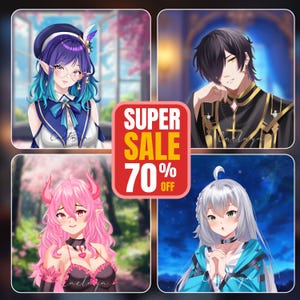 PFP personalizado | Personagem de anime/mangá personalizado | Retrato de anime | Encomenda de anime | PFP | Personagem de anime | Encomenda de arte de anime | OC