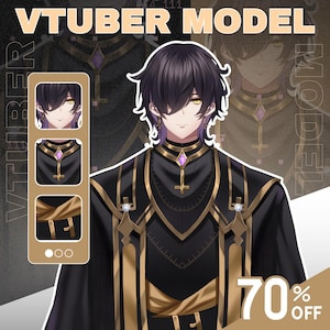 Custom Vtuber Model Live2D Commission | Vtuber Model | Vtuber Assets | Pngtuber | Live2D Model | Vtuber Rigging | Vtuber Male & Female