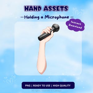 Vtuber Asset | Hand Asset, Premade Assets, Twitch, Vtuber Items, Streamer Asset, Live 2d Assets