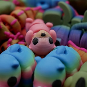 Rainbow Minis Grab Bags | Articulated Little Animals | 3D Printed Fidget Toys | Sensory Toys | Animal Gifts | Baby Animals