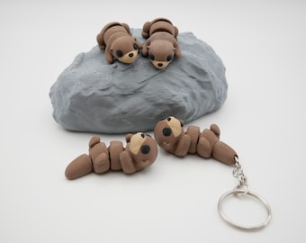 Cute Flexi Baby Otter | Poseable Fidget Otter | Fidget Toy | Anti-Stress Toy | Sensory Toy, Fidget Toy