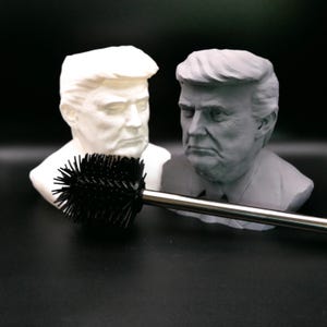 The Trump Throne Scrubber, toilet brush holder, satire