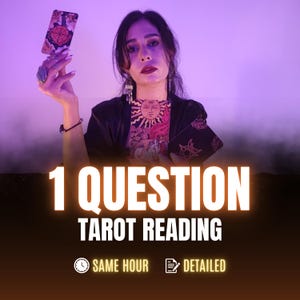 One Question Tarot Reading, Accurate Insights on Love, Career and Life, Same Hour Response, Yes or No Reading, Psychic Reading, 1 Question