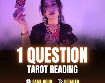 One Question Tarot Reading, Accurate Insights on Love, Career and Life, Same Hour Response, Yes or No Reading, Psychic Reading, 1 Question