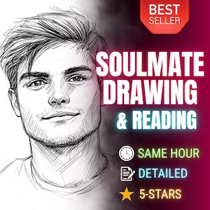 Soulmate Drawing and Tarot Reading, Your Future Husband/Wife, Same Day Drawing Soulmate, Psychic Love Reading, Draw My Soulmate