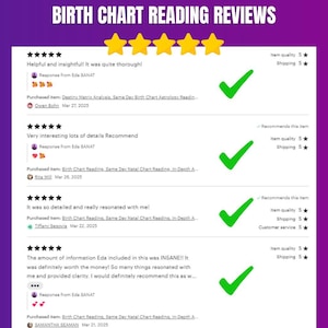 Birth Chart Reading, Destiny Matrix Full Natal Chart Analysis, Astrology Insights, Detailed Astrological Chart, Numerology, Vedic Astrology afbeelding 9