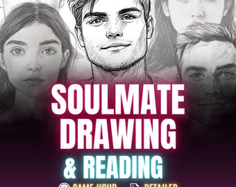 Soulmate Drawing + Reading, Future Husband/Wife Drawing, Draw My Soulmate, Psychic Soulmate Tarot Reading, Twin Flame Sketch and Reading