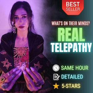 Lectura telepática real, lectura de tarot a la misma hora, lectura de lo que piensan, empatía psíquica honesta y precisa
