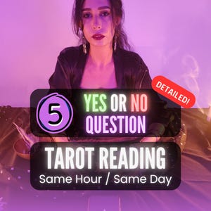 Same Hour Yes or No Tarot Reading, 5 Questions Accurate Psychic Reading, Quick Tarot Predictions, Yes or No Answer Prediction, Love, Career