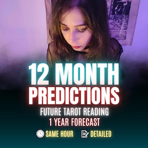 Psychic Reading Next 12 Months Same Hour, Accurate Tarot Reading Future, Psychic Future Prediction, Spiritual Forecast Guidance