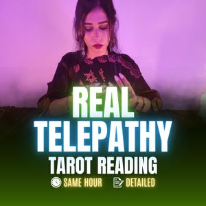 Real Telepathy Psychic Reading, Same Hour Tarot Reading, Mind Reading, Honest and Accurate Psychic Reading, Empathy Reading
