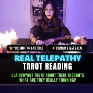 Real Telepathy Psychic Reading, Same Hour Tarot Reading, Mind Reading, Honest and Accurate Psychic Reading, Empathy Reading