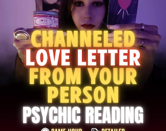 Channeled Love Letter From Your Person, Psychic Love Reading, Same Hour, What Is He Thinking, Does He Miss Me, Love Tarot Reading