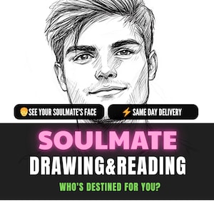 Soulmate-tekening + lezen, tekening toekomstige echtgenoot/vrouw, Draw My Soulmate, helderziende soulmate Tarot-lezing, tweelingvlam tekenen en lezen