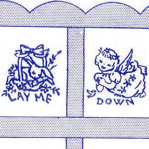 Now I Lay Me Down to Sleep 7397 Now I Lay Me Down To Sleep for a Quilt or Picture - Pillows - Bibs - Diaper Holders