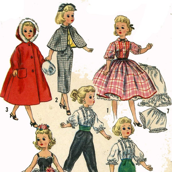 Doll Clothing PATTERN for 21" Revlon Dollikin Cissy Sweet Sue Sophisticate Toni Missy by Ideal 1950's Digital PDF instant download 2293