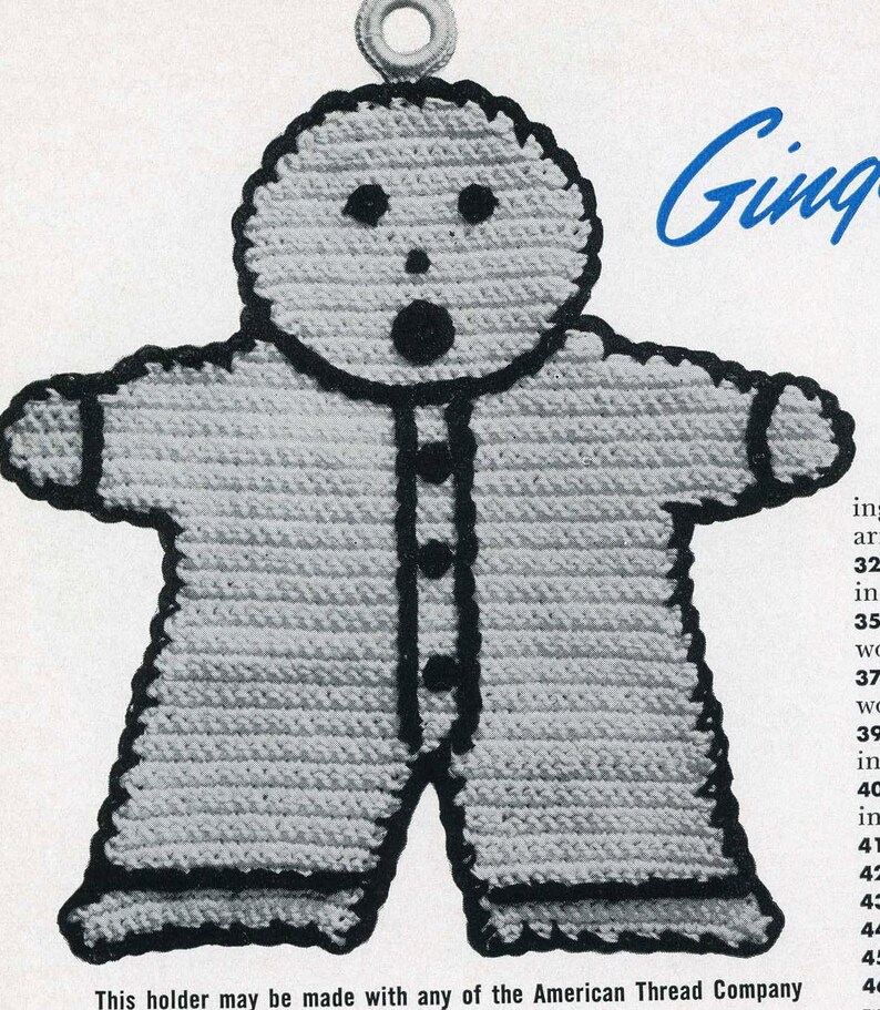 1950s Crochet PATTERNS 15 Potholders in PDF format instant download Cowboy Boot Horse image 2