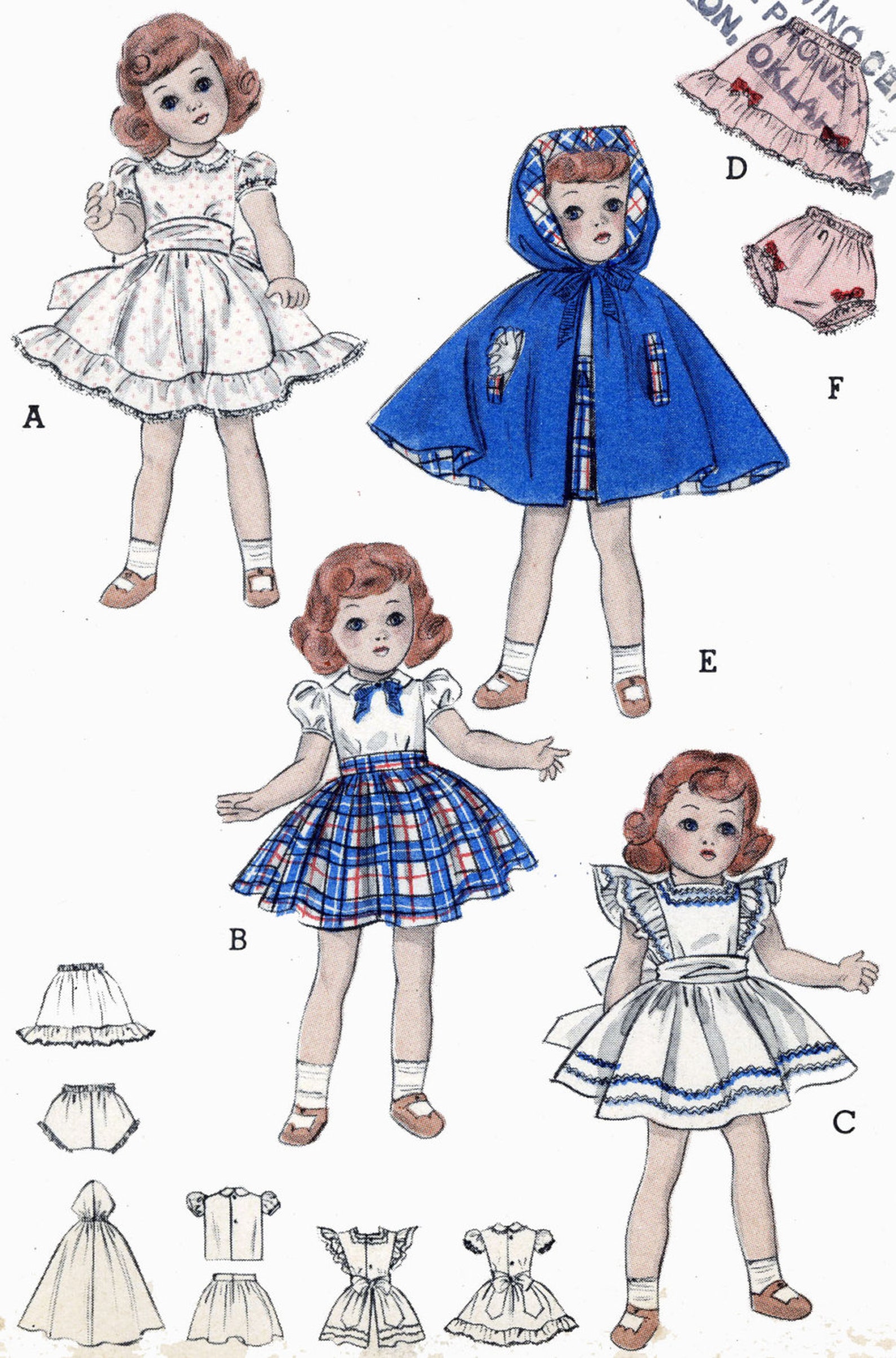 Vintage Doll Clothes PATTERN 5969 for 21 Inch Toni Shirley Etsy
