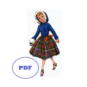Doll Clothes pattern 2255 - 15&quot; for Revlon Toni Sophisticate Cindy Missy Junior Miss Sweet Sue Sophisticate high heel dolls Printable PDF