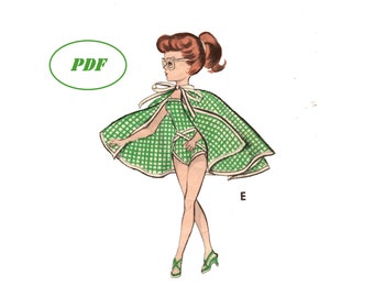 Vintage / Retro Doll Clothing patterns 8354 - 23" Miss Revlon Cissy Lilo My Fair Lady  Printable PDF Download Gown Easter Outfit Negligee