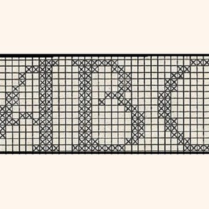 Vintage Crochet Initials Monogram Pattern - Filet Crochet - Printable ...
