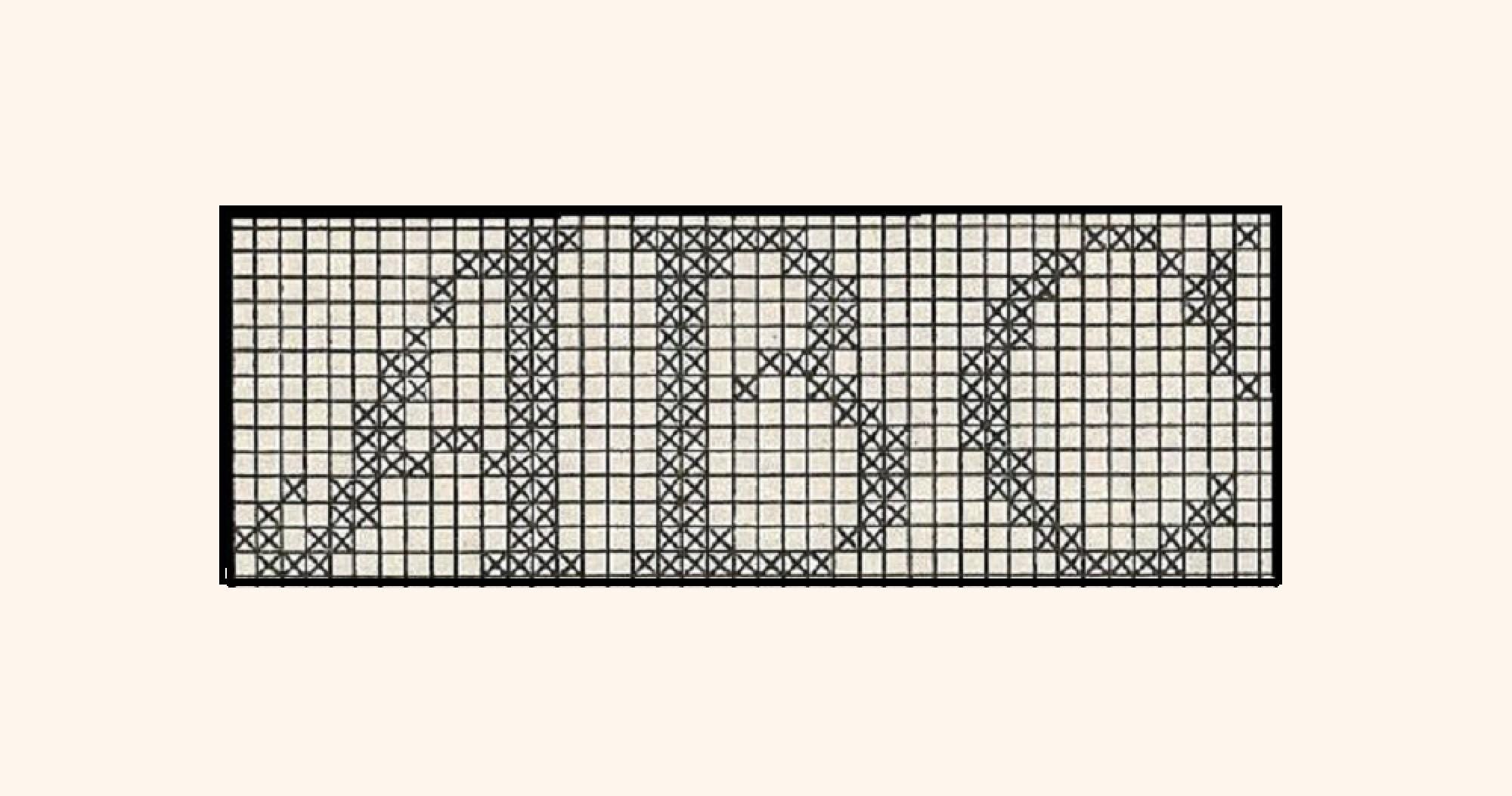 Vintage Crochet Initials Monogram Pattern - Filet Crochet - Printable ...