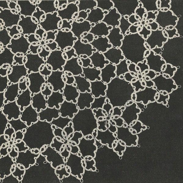 Lacy Tatted Doily PATTERN from a 1955 Workbasket a Delicate doily pattern changed to PDF instant download
