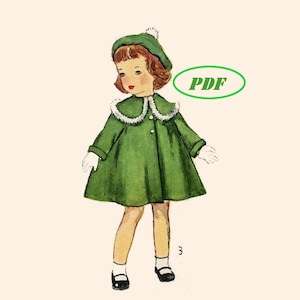 Vintage Kleidung Schnittmuster 4128 für 19&quot;Toni Sweet Sue Missy Harriet Hubbard Mary Hoyer - Printable PDF Download - Plattfuß Puppe
