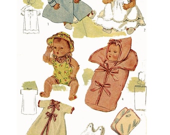 MODELLO di abbigliamento per bambole 4830 per bambole Dy Dee Betsy Wetsy Tiny Tears da 15" - Scarica PDF stampabile