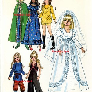 Doll Clothing PATTERN in Digital PDF Format 9698 for 15 1/2 Velvet ...