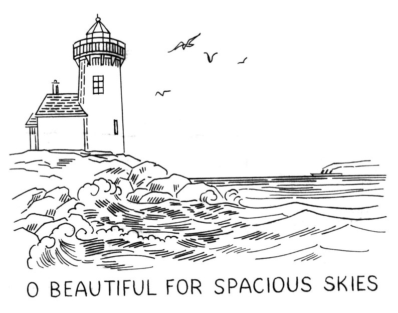 America the Beautiful Fruited Plain Purple Mountain Amber Etsy