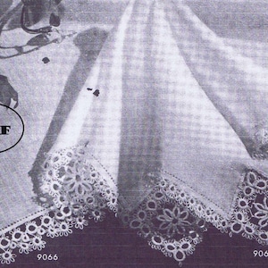 Vintage Tatting PATTERNs Handkerchief Edges & corners 9063 - 9066 How to Tat in a DIGITAL - PDF file 1940s